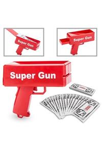 hediyerengi Super Money Gun Para Saçma Tabancası Kırmızı