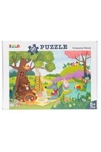 eolo yayınları 96 Parça Puzzle-ormanda Piknik