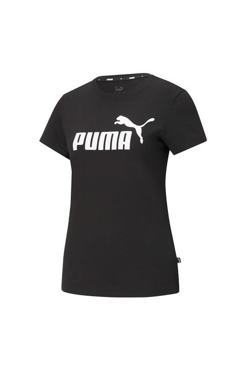 Puma ESS LOGO TEE Siyah Kadın T-Shirt 101085582