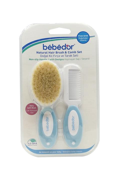 Bebedor Doğal Kıl Fırça Ve Tarak Seti 573