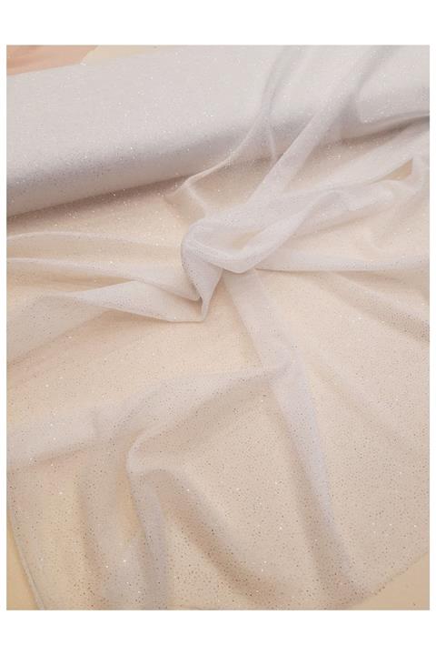 Safir Kumaş Simli Abiye Elbiselik,şallık Şifon