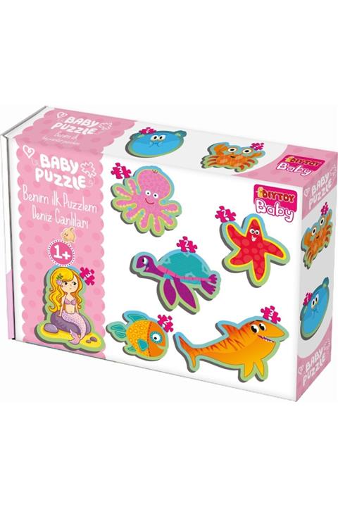 DIYTOY +1 Yaş Deniz Canlıları Benim Ilk Puzzlem (diytoy)