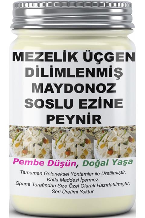 SPANA Ev Yapımı Katkısız Mezelik Üçgen Dilimlenmiş Maydanoz Soslu Ezine Peyniri 330gr