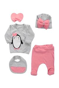 Nonna Baby Penguenli Kız Bebek 5 Li Hastane Çıkışı P1005651