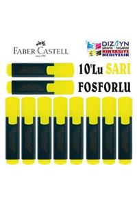 Faber Castell Fosforlu Kalem 10lu Sarı