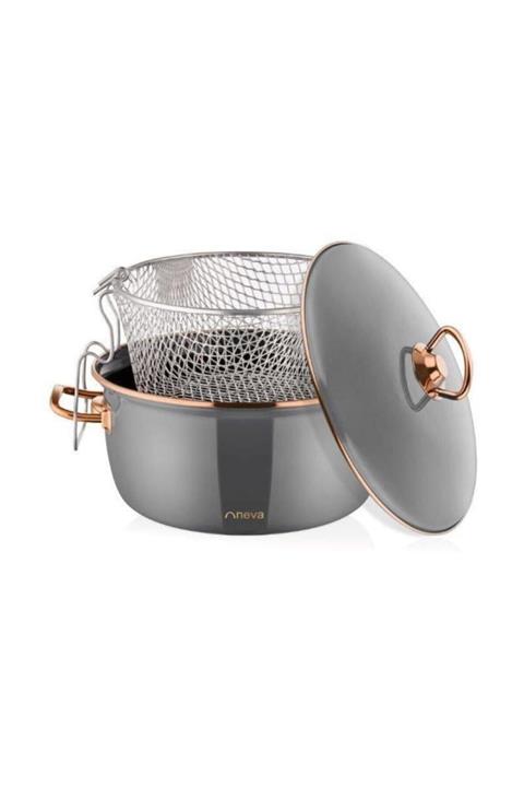 Neva Gri Sweet Premium Grizay Kızartma Tenceresi N2782