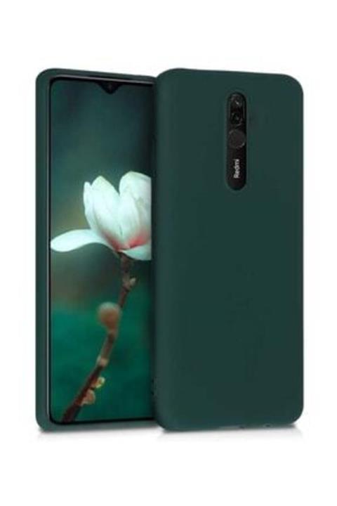 E TicaShop Xiaomi Redmi 8 / 8a Içi Kadife Lansman Kılıf Haki Yeşil