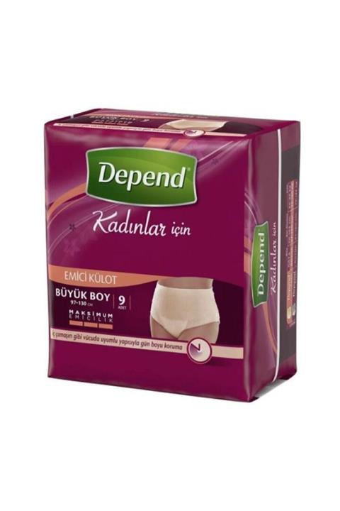 Depend Emici Külot Kadın Büyük 9 Adet Dpd-163302