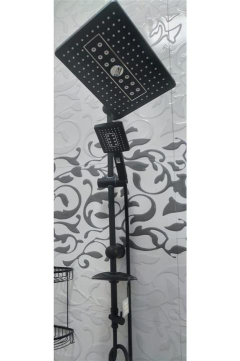 RENKYAPI Kare Lüx Fonksiyonlu Çelik Spiralli Duş Başlığı Banyo Duş Seti