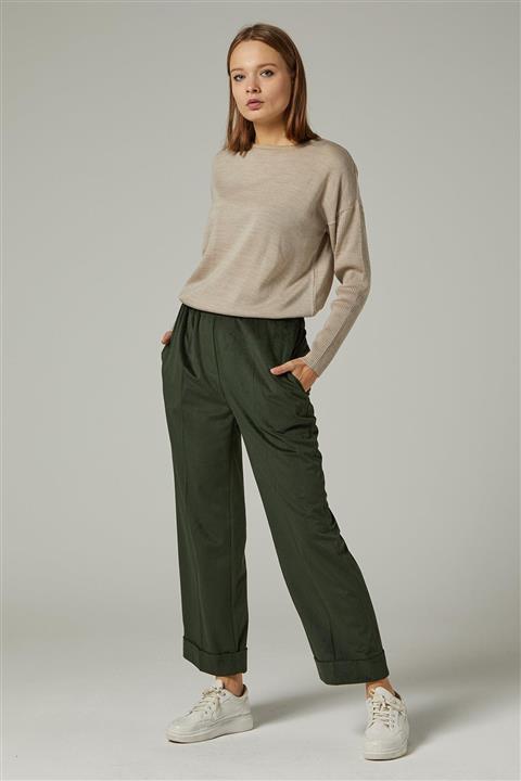 Tuğba Kadın Haki Pantolon