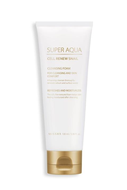 Missha Salyangoz Özlü Arındırıcı&Aydınlatıcı Temizleme Köpüğü 100ml Super Aqua Cell Snail Cleansing Foam