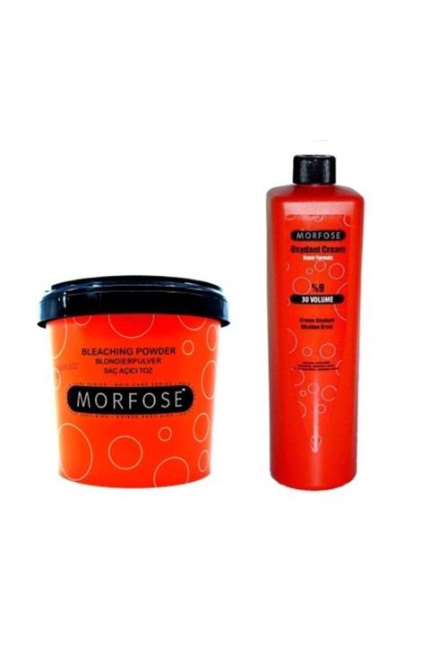 Morfose Beyaz Saç Açıcı 1000 g + 30 Vol  Oksıdan 1 lt