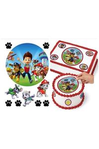 SEVVOM Boutique Paw Patrol Resimli Yenilebilir Şeker Kağıt Pasta Ve Kurabiye Baskısı