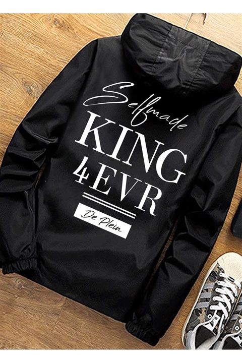 DE PLEIN Unisex King Siyah Su Geçirmez Spor Mont