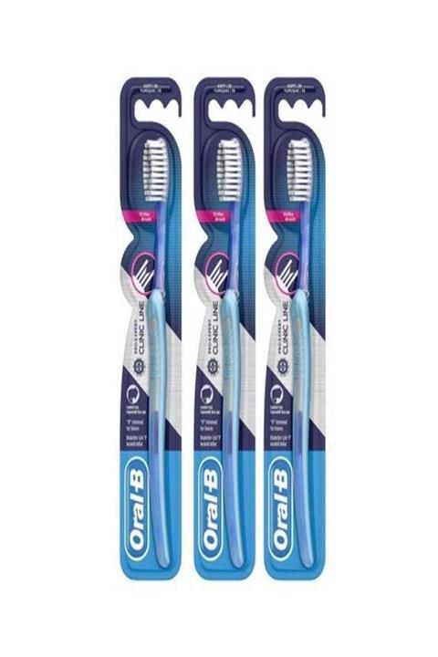 OralB Clinic Line Ortho Yumuşak Diş Fırçası 3 Adet