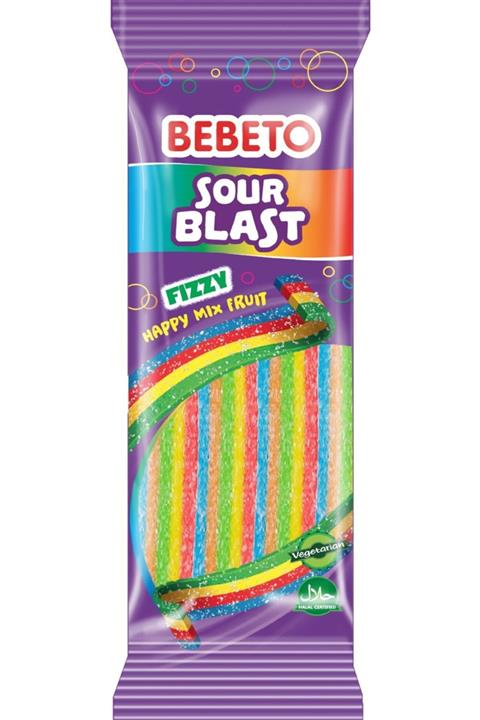 BEBETO Sour Blast Fizy Mix Fruit 180 gr
