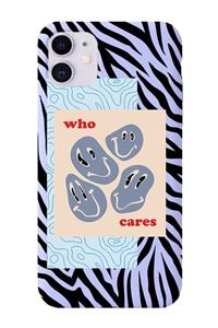 shoptocase Iphone 11 Uyumlu Zebra Who Cares Desenli Premium Lansman Kılıf