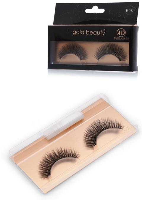 Gold Beauty 4d Yoğun Hacimli Ipek Takma Kirpik No:10