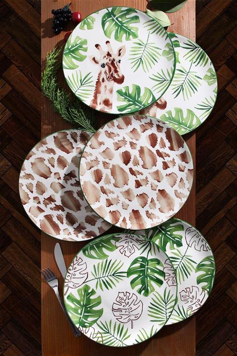 Kitchen Life 6'lı Özel Tasarım Handmade 27cm Büyük Servis Tabak Seti