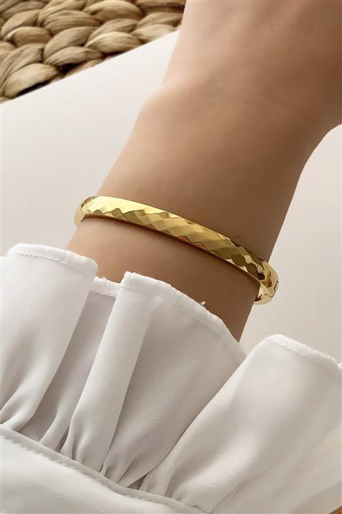 Çlk Accessories Çelik Lazer Kesim Kelepçe Çelik Bileklik Trbilek7651 B36503
