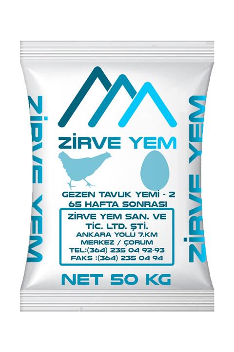 ZİRVE YEM GEZEN TAVUK YEMİ - 2 (TOZ 65 Hafta Sonrası )