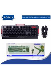 POLYGOLD Pg-8013 Oyuncu Kablosuz Klavye-mause Set Gamer