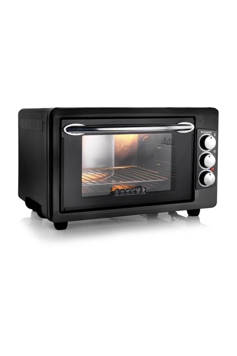 Schafer Backofen Çift Camlı Mini Fırın - Siyah 38 Lt