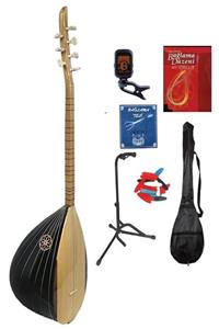 MÜZİKHAL TİCARET Dut Ağacı Filetolu Kısa Sap Bağlama Full Set