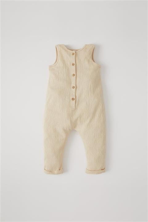 DeFacto Unisex Basic Kolsuz Dokulu Tulum U5740A221SM