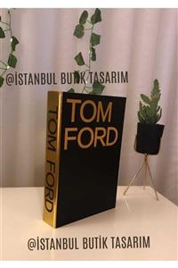 Happy Peyzaj Tom Ford Dekoratif Kitap Kutu Gold 27x18x4,5cm