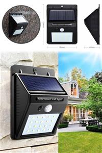 Toptanpro Harekete Duyarlı Solar Duvar Lambası 20 Ledli Bahçe Lambası