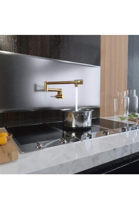 OEM Mutfak Ocak Üstü Musluk Pot Yeni Model Gold 5 Yıl Garantili