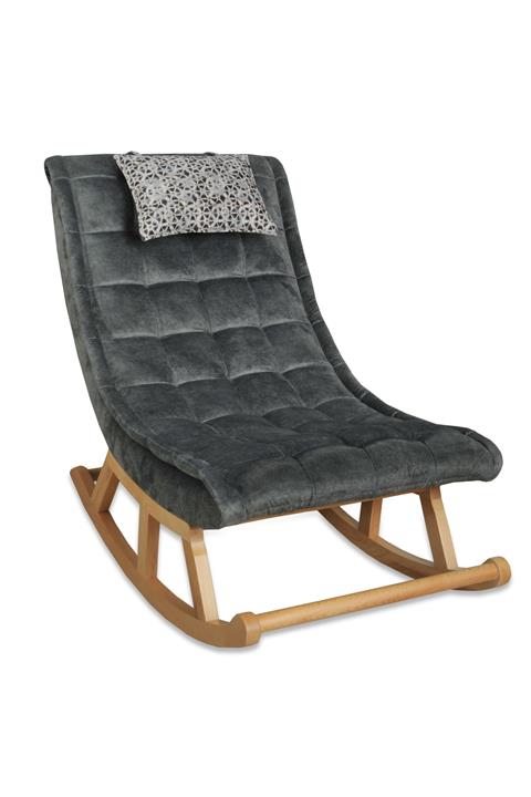 Asedia Miskin Naturel Gri Sallanan Sandalye