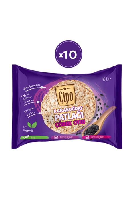 GLUTENSİZ FABRİKA Çipo Karabuğday Patlağı Çörekotlu 10 Paket
