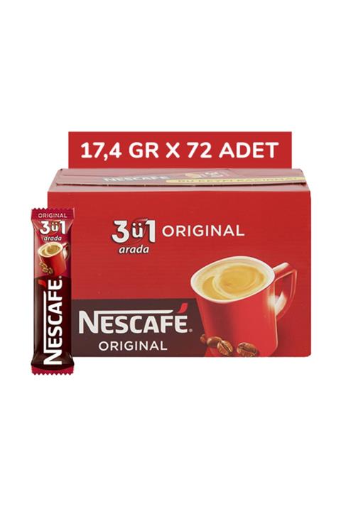 Nescafe 3'ü 1 Arada 17,4 Gr X 72 Ad