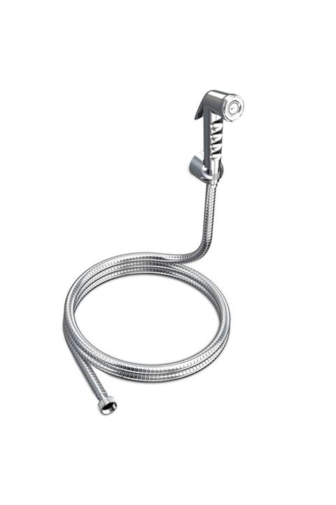 Badem10 Nobel Rose Taharetmatik Krom Şattaf Taharet Wc Musluk Seti