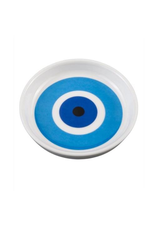 Paşabahçe 6 Lı Bone Porselen Nazar Çay Tabağı 10cm