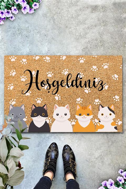 Chilai Home Five Cat Özel Tasarım Iç Ve Dış Kapı Önü Paspasları