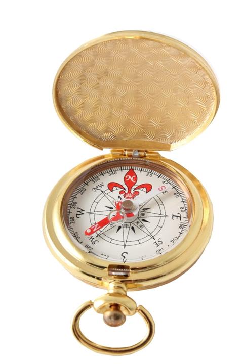 CLK Desenli Pusula Özel Tasarım Altın El Yapımı Kaliteli Işçilik Şık Hediyelik Sky173