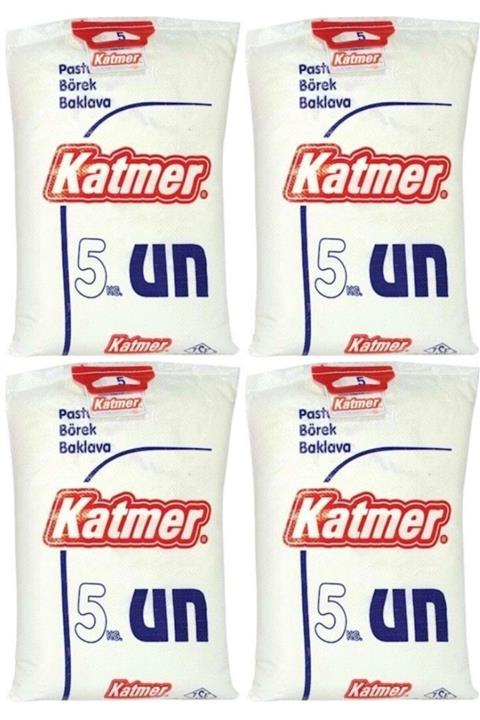 Katmer Sert Buğday Unu 5 Kg 4 Adet ( Toplam 20 Kg )