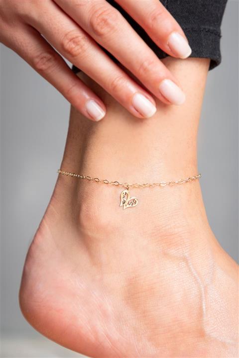 Elika Gold Kadın Altın Sonsuz Aşk Model Halhal 14 Ayar