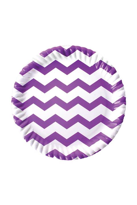 Partijet Lila  Zigzag Karton Tabak 8'li