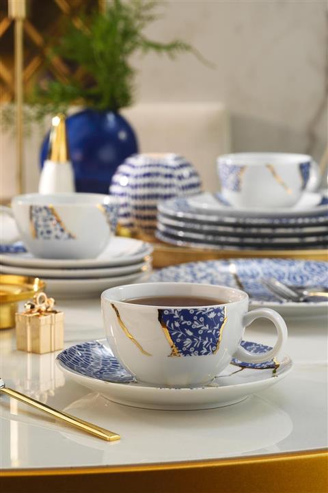 Kütahya Porselen Zeugma Kintsugi Çay Takımı