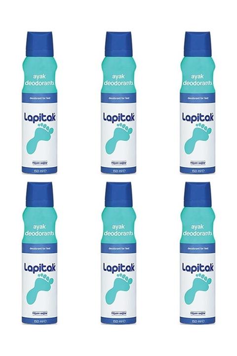 Lapitak Ayak Deodorantı 150ml 6 Adet