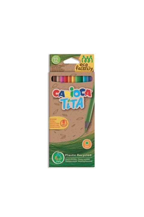CARIOCA Eco Family Tita Kuru Boya Kalemi 12`li - 43097