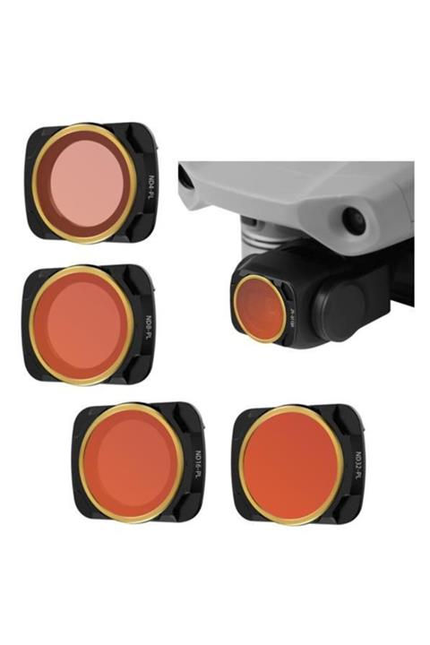 Profisher Djı Mavic Air 2 Kamera Lens Filtre Seti Nd4pl Nd8pl Nd16pl Nd32pl