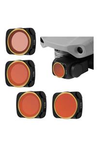 Profisher Djı Mavic Air 2 Kamera Lens Filtre Seti Nd4pl Nd8pl Nd16pl Nd32pl