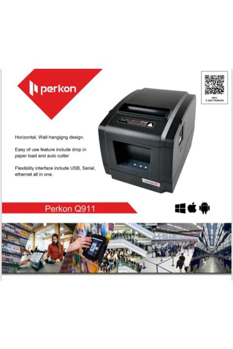 PERKON Q911 Termal 80mm Kesicili Fiş Yazıcı (usb+eth+seri)