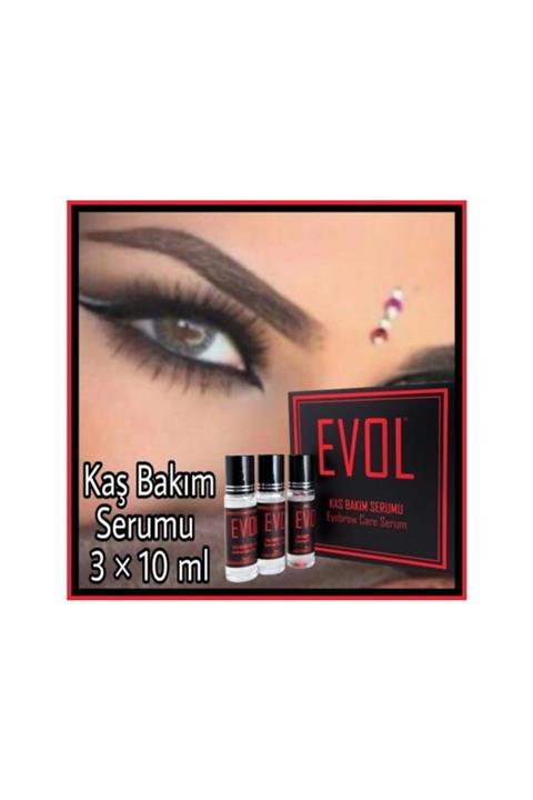 EVOL Selin Lara Beauty / Kaş Bakım Serumu (EYEBROW CARE SERUM) 10mlx3 Adet (1 KUTU)