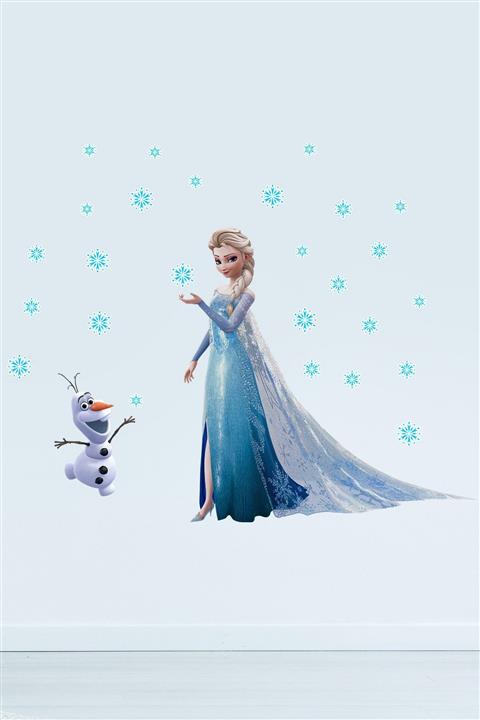 Dekor Loft Karlar Ülkesi Elsa Ve Olaf Frozen Çocuk Odası Sticker